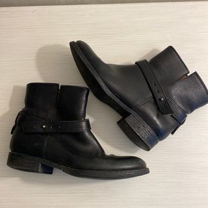 Madewell Black Leather Boots 6.5